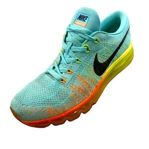 Nike Flyknit Air Max Glacier Ice/Atomic Orange